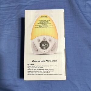 NIB - wake up alarm clock. Night light, timer, kid’s sleep training clock